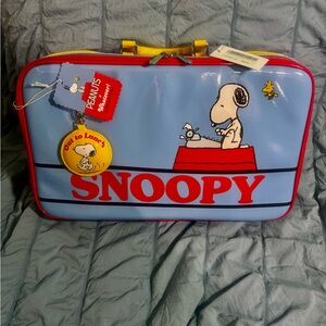 PENUTS Snoopy Blue and Red Travel Bag